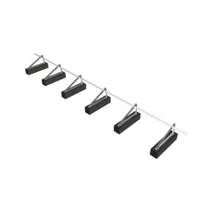 Adjustable tripod solar mounting systems for flat roof top