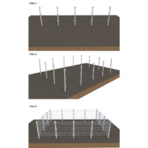 Iron Mesh Fence Installation
