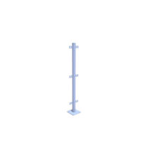 mesh fence stand pole