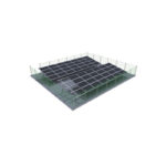 mesh fence for solar mounting