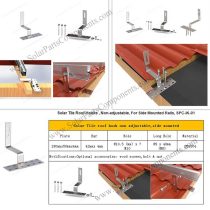 solar tile roof hooks non adjustable SPC-IK-01