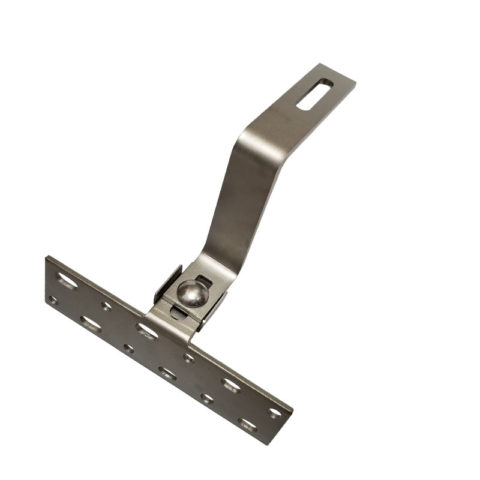 solar curved tile hooks, side adjustable, fixed clamp