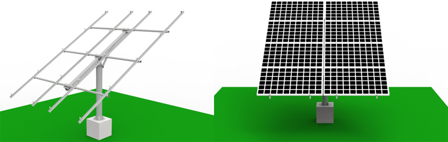 solar pole mounting system features