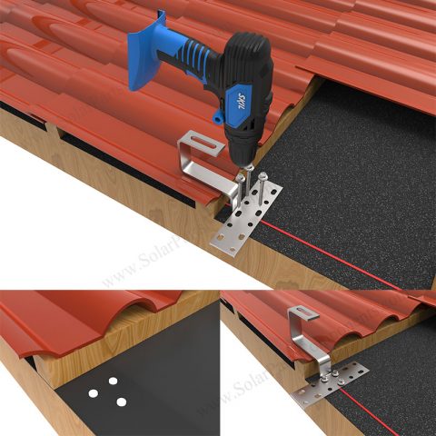 Solar Spanish Tile Roof bracket