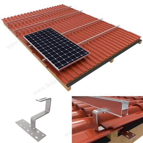 Solar Roman Tile Roof bracket Solar Roman Tile Roof bracket