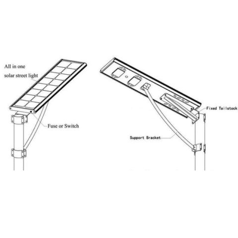 integrated solar street lamp 25W
