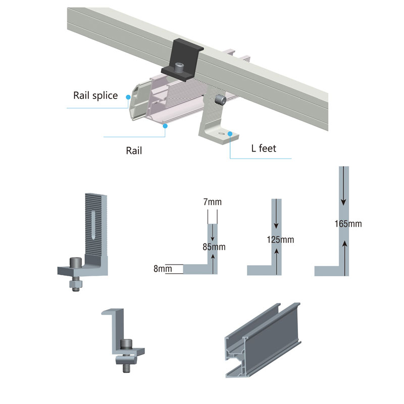 L foot bracket kit