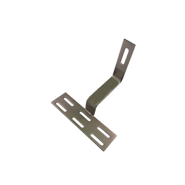 Solar Curved Tile Roof Hooks , Non-adjustable for Side Mounting Rails