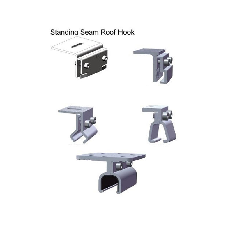 solar stand seam metal roofing mounting clamps