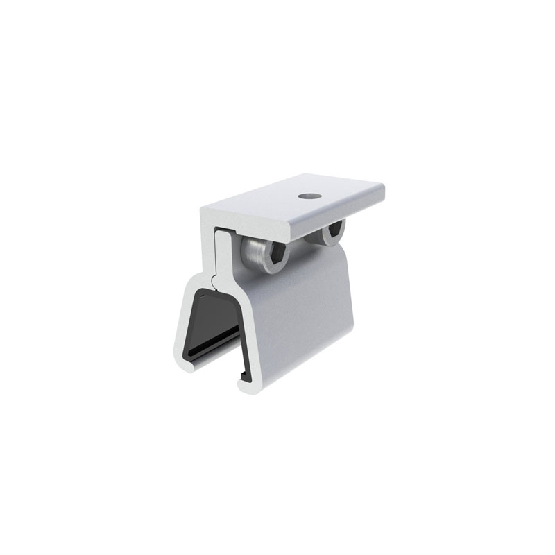 Locked seam clamp metal sheet roof clamp