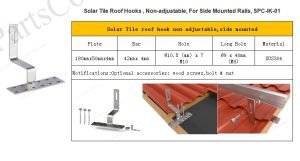 Solar Tile Roof Hooks manufacturer