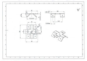 Solar Trapezoid Metal Roof Clamps Bottom Mounted Size Profile