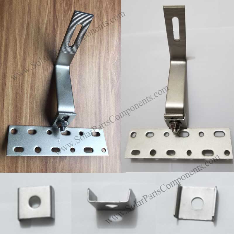 Tile Roof Hooks, Adjustable, Side Mounting, SPC-IK-03 with C clamp