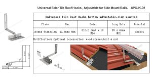 universal tile roof hook