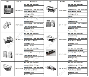 solar cable clips