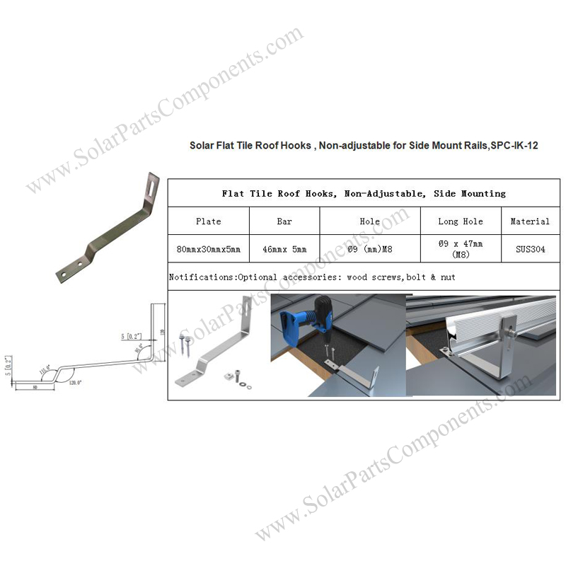 solar flat tile hooks supplier