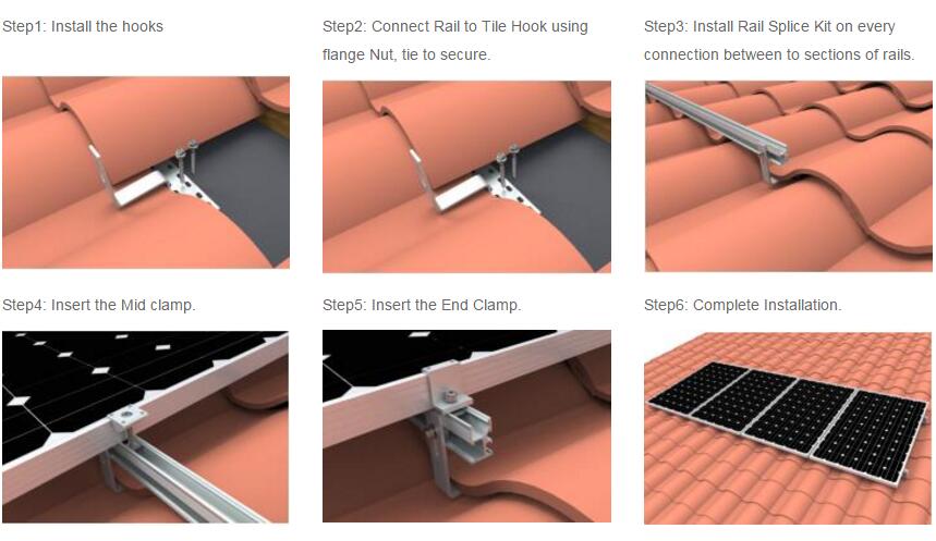 solar tile hook installation