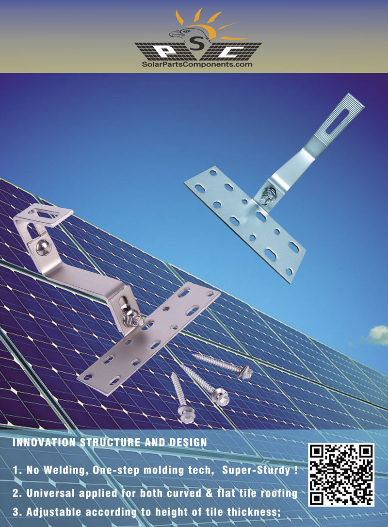 weld-less Solar Panel Tile Hook series