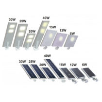 integrated photo-voltaic street lights series