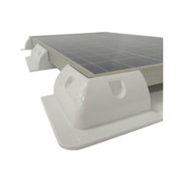 RV trailer solar mounting structure
