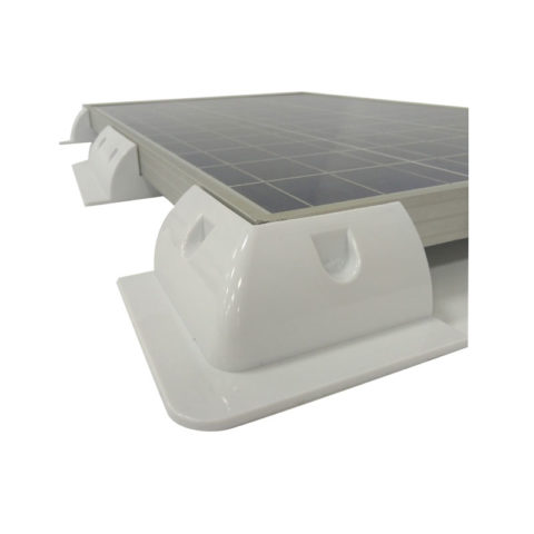 RV trailer solar mounting structure