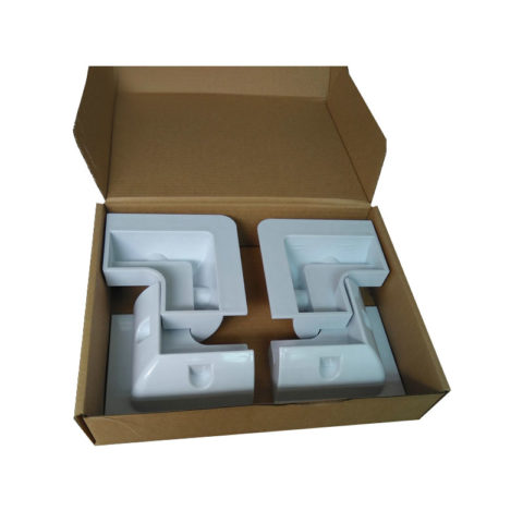 RV solar panel mounting corner packing