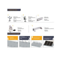 adjustable tilt solar metal roof mounting