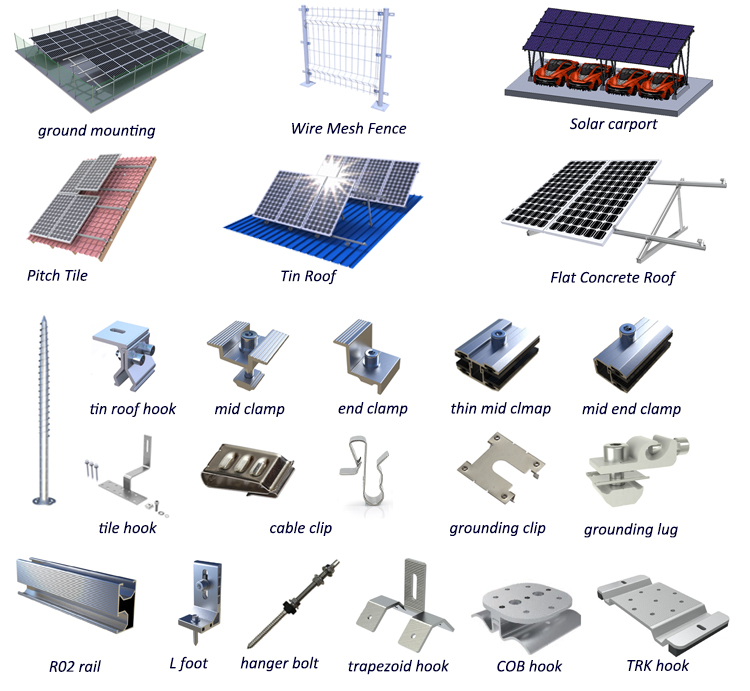 Solar Panel Parts Components Accessories