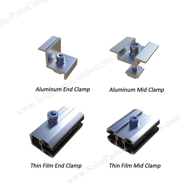 Mid & End Clamps for Solar Mounting