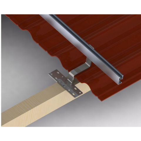 Solar Curved Tile Roof Mounting System with Side Mounted Hook