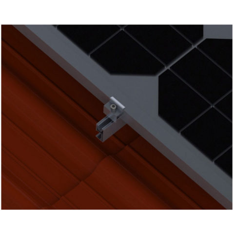 Solar Spanish Tile Roof Mounting System with Side Mount Hook