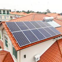 Solar Roman Tile Roof Mounting System with Side-Mounted Hook