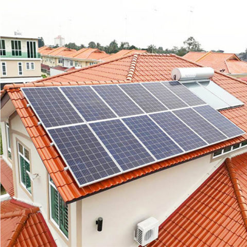 Solar Roman Tile Roof Mounting System with Side-Mounted Hook