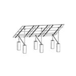 solar ground mounts concrete plinth n type