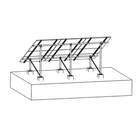 ground mounting system concrete pier n type