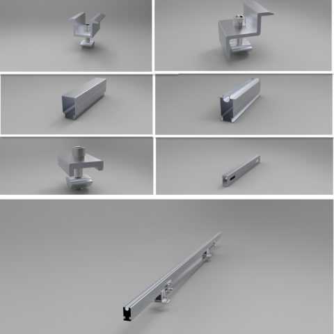 concrete pier n type solar ground mounting systems