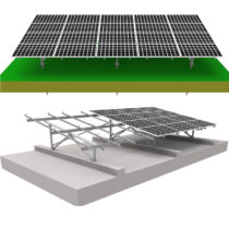 w type solar ground mounting systems