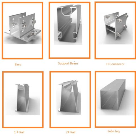 Solar Panel Mounting Systems W Type Components