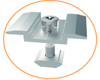 Mid Clamp for Solar Panel Mounting Systems W Type Mid Clamp for Solar Panel Mounting Systems W Type
