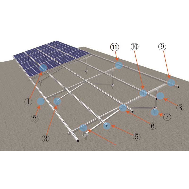 Solar Panel Mounting Systems W Type Component List