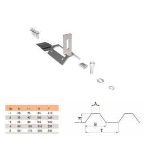 trapezoidal metal roof clamps