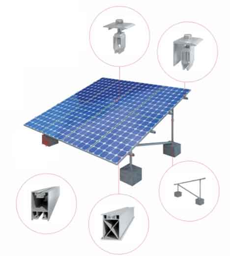 solar ground mounting structure demo N type