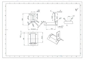 Solar Trapezoid Metal Roof Clamps Side Mount Size s