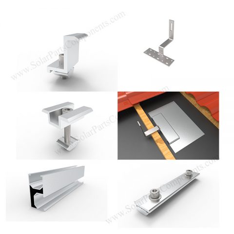 solar tile roof mounting components