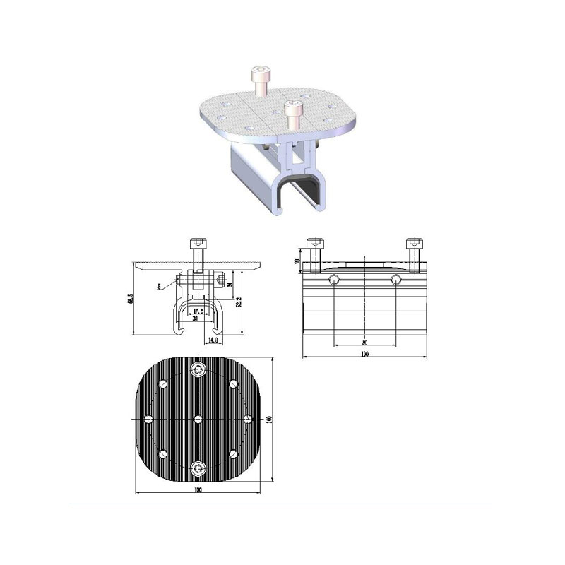 kliplok metal roof clamp profile