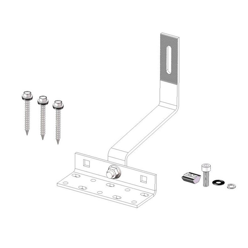 Solar Side Mounted Tile Roof Hook height Adjustable