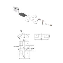 tin metal roof clamps bottom mount drawings