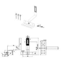 solar curved / flat tile roof hooks, adjustable, side mounted details