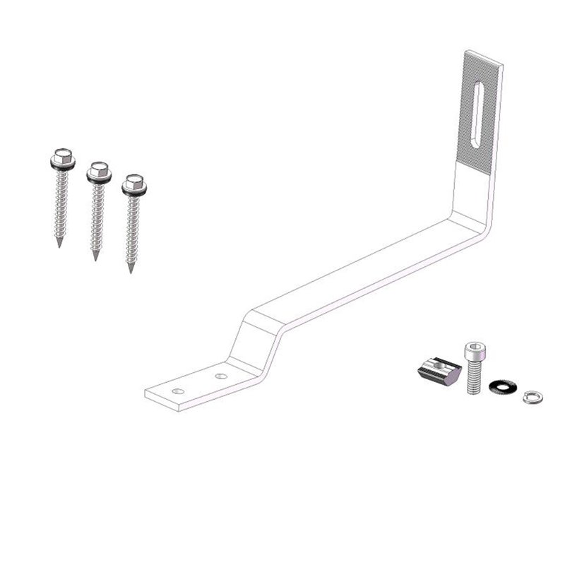 flat tile roof solar mount hooks sizes