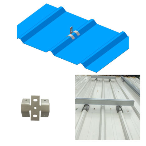 Solar Panel Trapezoid Metal Roof Clamp Series